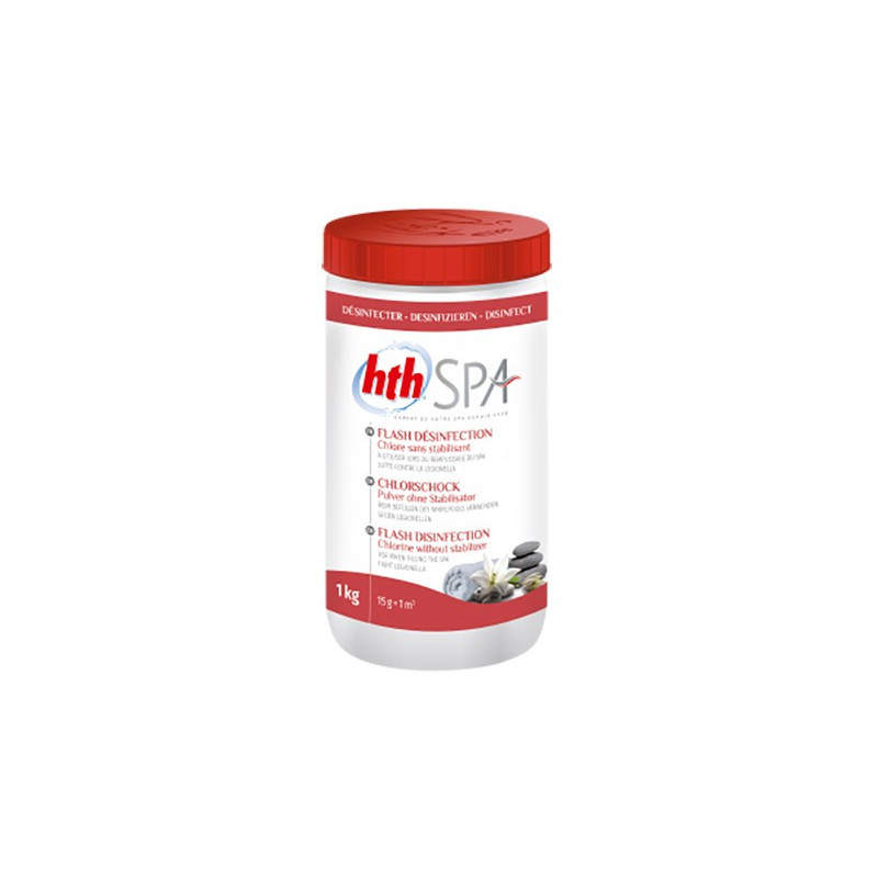HTH SPA Flash Désinfection choc sans stabilisant 1 kg