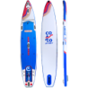 Paddle gonflable Coasto SUP Super Turbo 14'