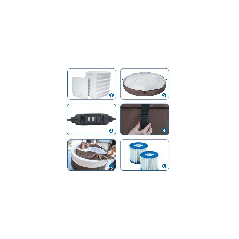Netspa Vita Premium spa portable avec mobilier