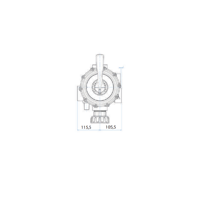 Vanne multivoie 1½" Astralpool CLASSIC PLUS