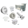 Kit pièces à sceller Astralpool Prestige - piscine 8 x 4 m béton/liner*