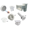 Kit pièces à sceller Astralpool Prestige - piscine 8 x 4 m béton/liner*