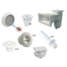 Kit pièces à sceller Astralpool Prestige - piscine 8 x 4 m béton/liner*