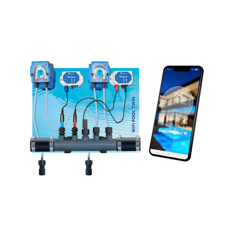 Doseur automatique chlore/pH Beniferro Wifipool Twin