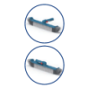 Brosse de paroi Astral Pool Blue Line 48 cm avec angle ajustable
