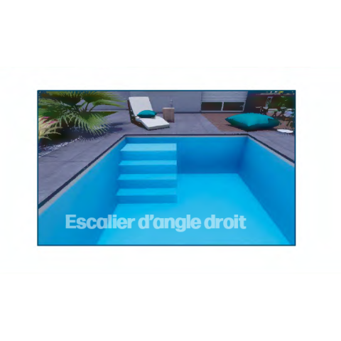 Kit Bloc d'escalier ESCABLOC Pinarellu 1m angle droit
