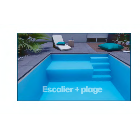 Kit Bloc d'escalier ESCABLOC Pinarellu 1m angle droit