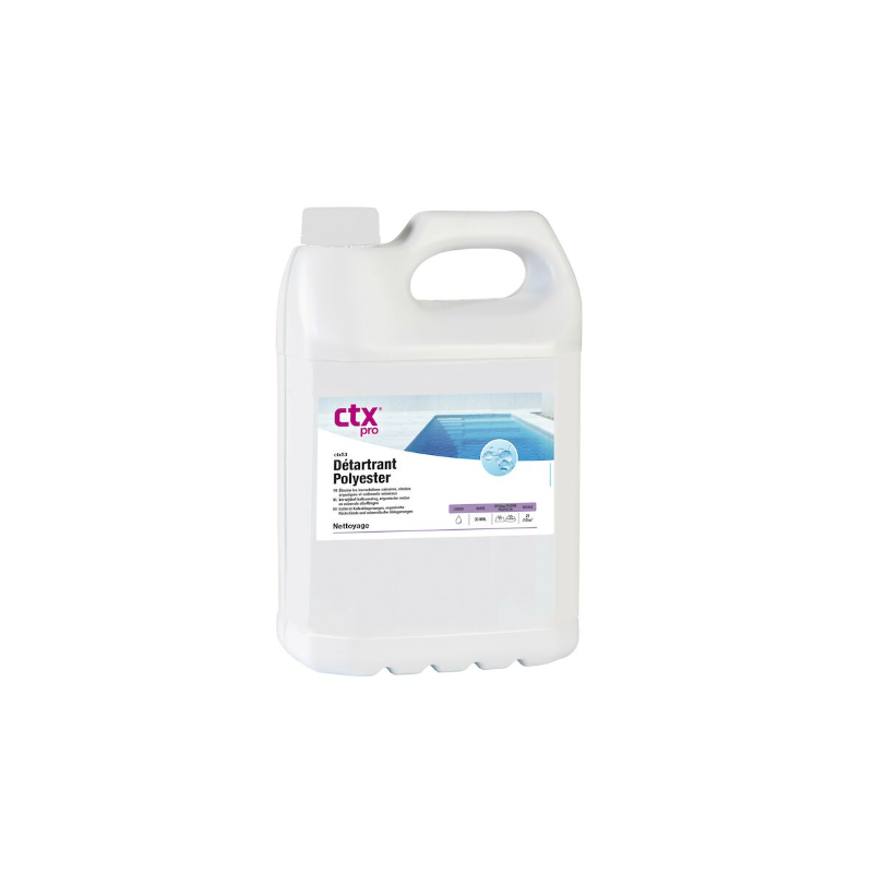 Nettoyage piscine détartrant polyester anti-calcaire CTX 53