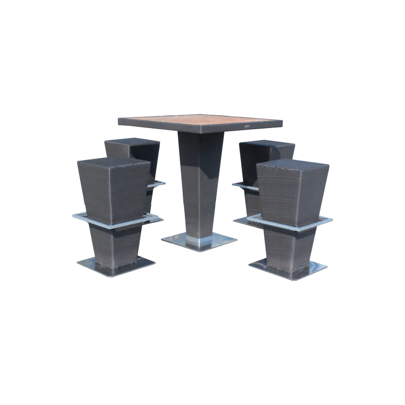 Table bar FUZYON Hémisphère Editions + tabourets