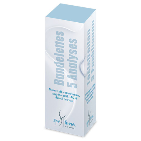 Etui de 50 bandelettes d'analyse Bayrol Spatime