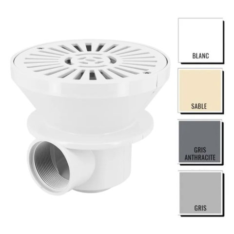 Bonde de fond en ABS AstralPool Ø 180 mm - piscine béton