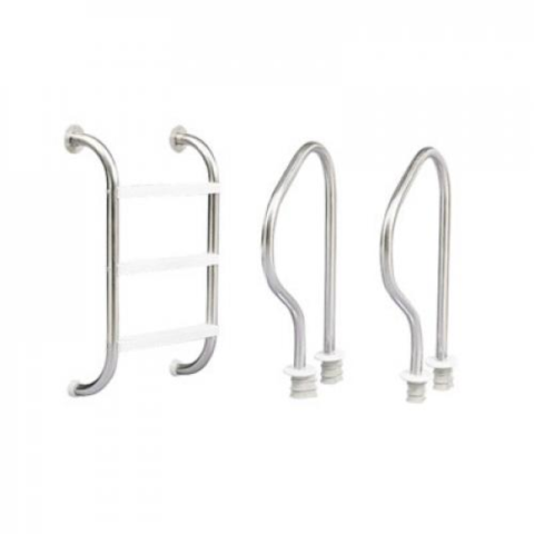 Échelle BWT Chambord -  à platine de fixation piscines bois