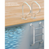 Échelle BWT Chambord -  à platine de fixation piscines bois