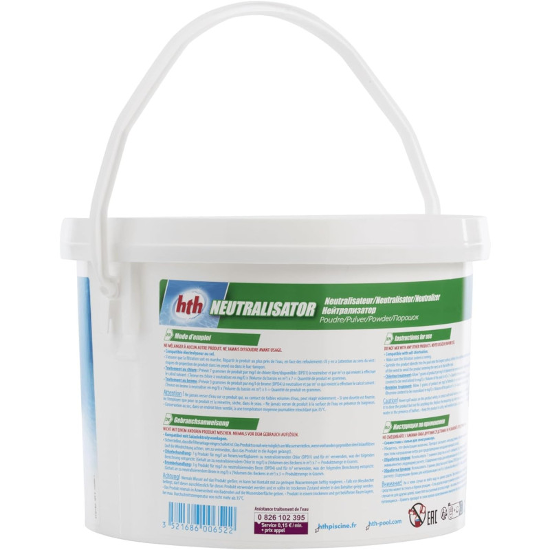 Neutralisateur chlore/ph/brome Neutralisator cristaux HTH
