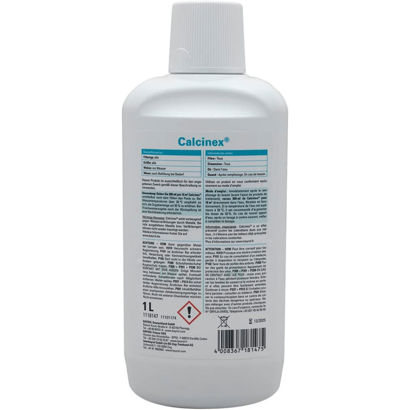 Traitement de l eau BAYROL Calcinex anti calcaire