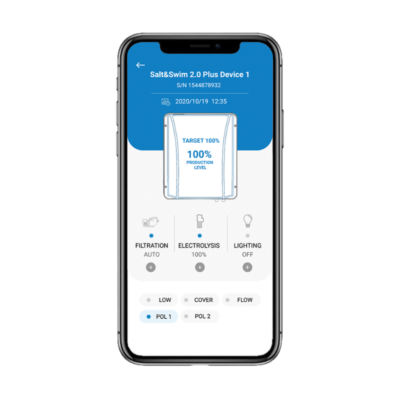 Électrolyseur de sel connecté Hayward Salt & Swim 2.0+