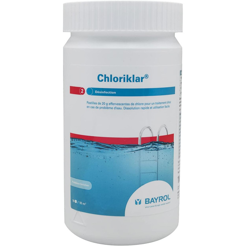 Traitement de l eau BAYROL Chloriklar chloration choc