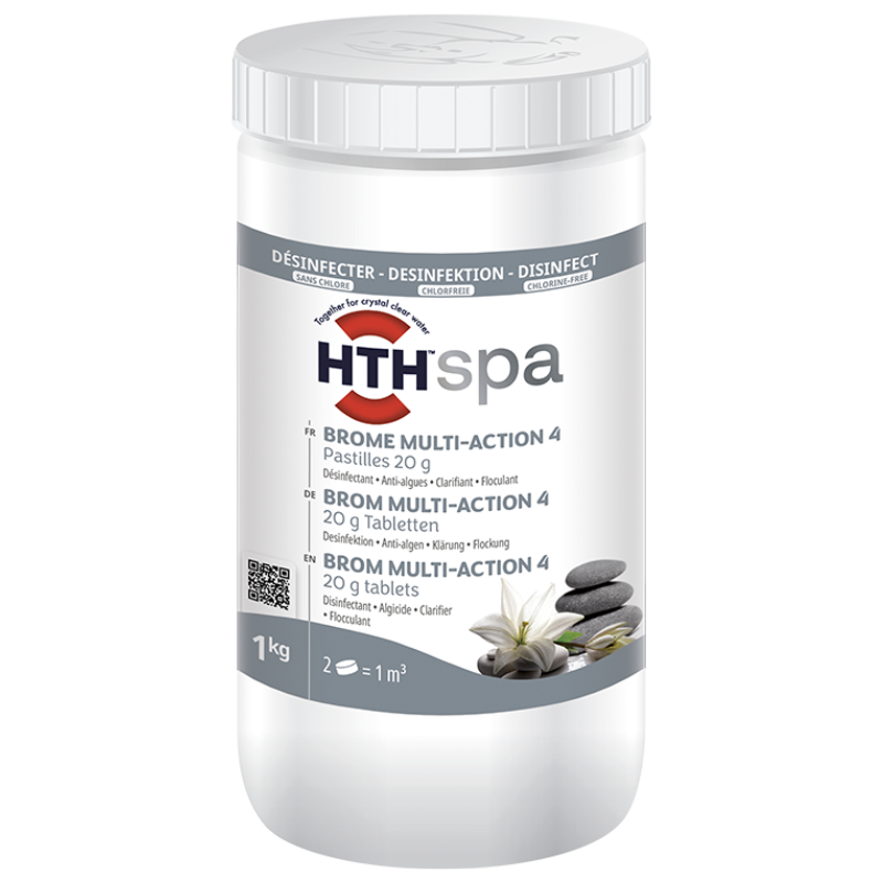 HTH SPA Brome pastilles désinfection spa régulière 1 kg