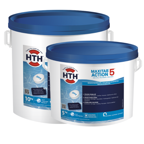 Chlore multifonction hth® MAXITAB Action 5 galets 200g