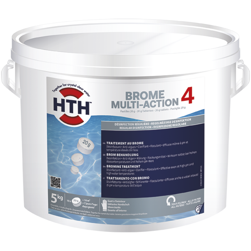 hth Brome ACTION 4 Désinfection multifonction piscine