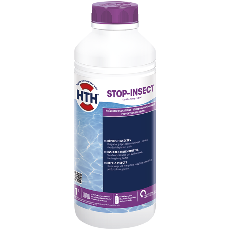 HTH Stop-Insect liquide répulsif insectes piscine 1 litre