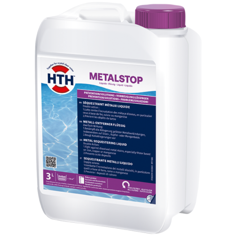 Séquestrant métaux piscine HTH MetalStop liquide 3 litres