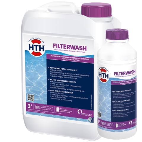 HTH Filterwash liquide nettoyant filtres à sable piscine 1 litre