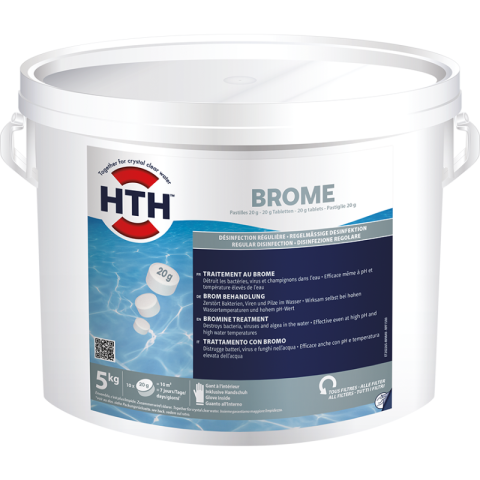 Brome HTH 20 g désinfection régulière piscine