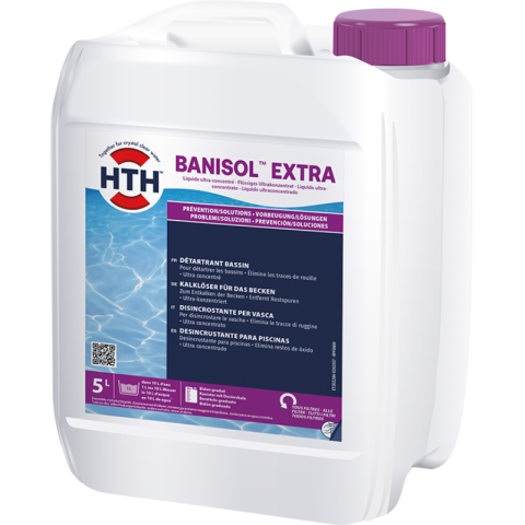 HTH Banisol extra liquide détartrant bassin piscine 5 litres