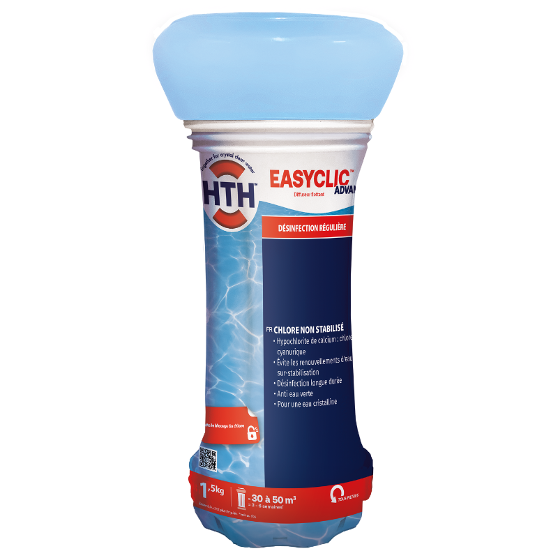 Diffuseur flottant chlore non-stabilisé HTH EASYCLIC Advanced