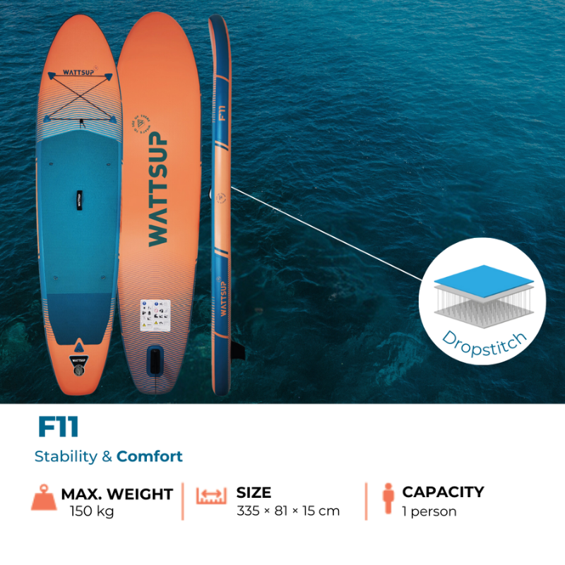 Paddle gonflable WattSup F11