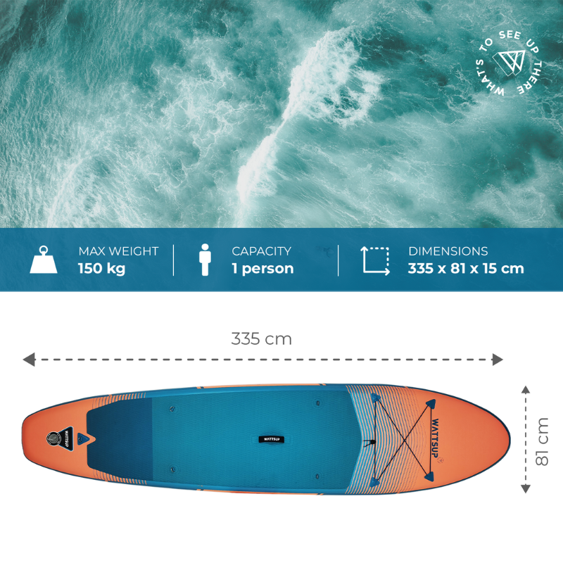 Paddle gonflable WattSup F11