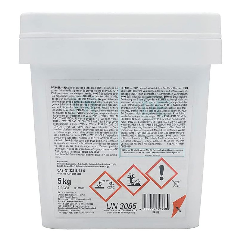 Brome Bayrol Aquabrome pastilles 20 g. 5 kg