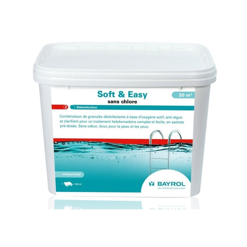 Oxygène actif multiaction Bayrol Soft & Easy sans chlore