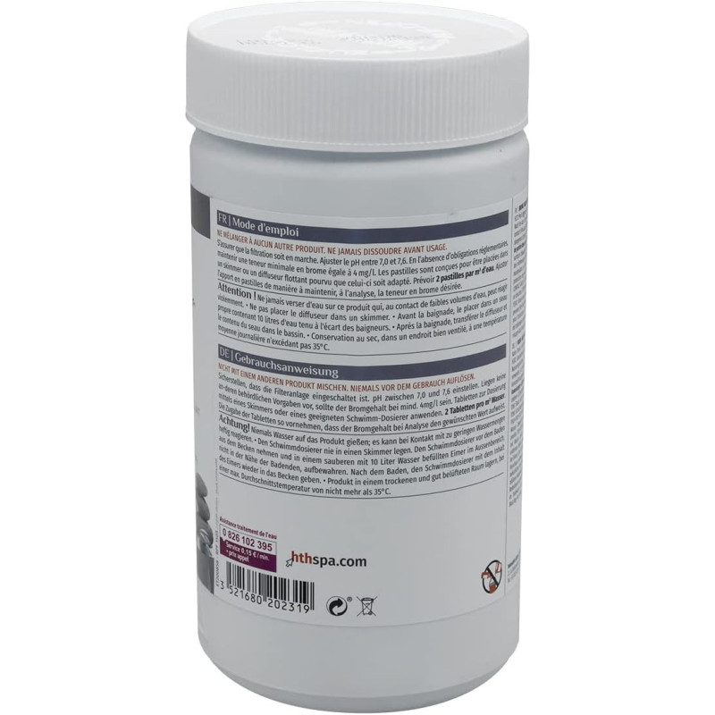 HTH SPA Brome pastilles désinfection spa régulière 1 kg