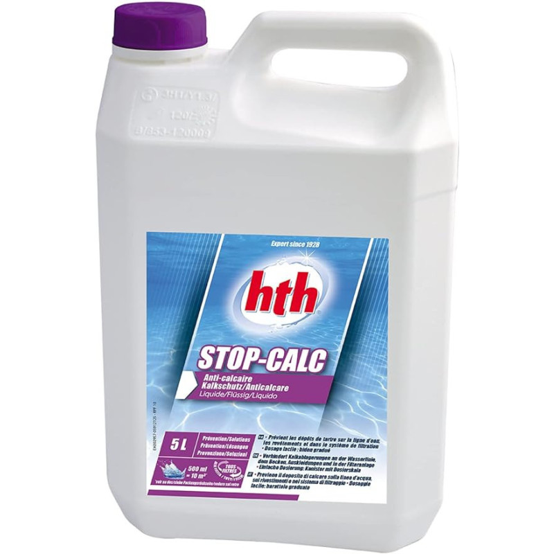 HTH Stop-calc anti-calcaire liquide piscine 5 litres