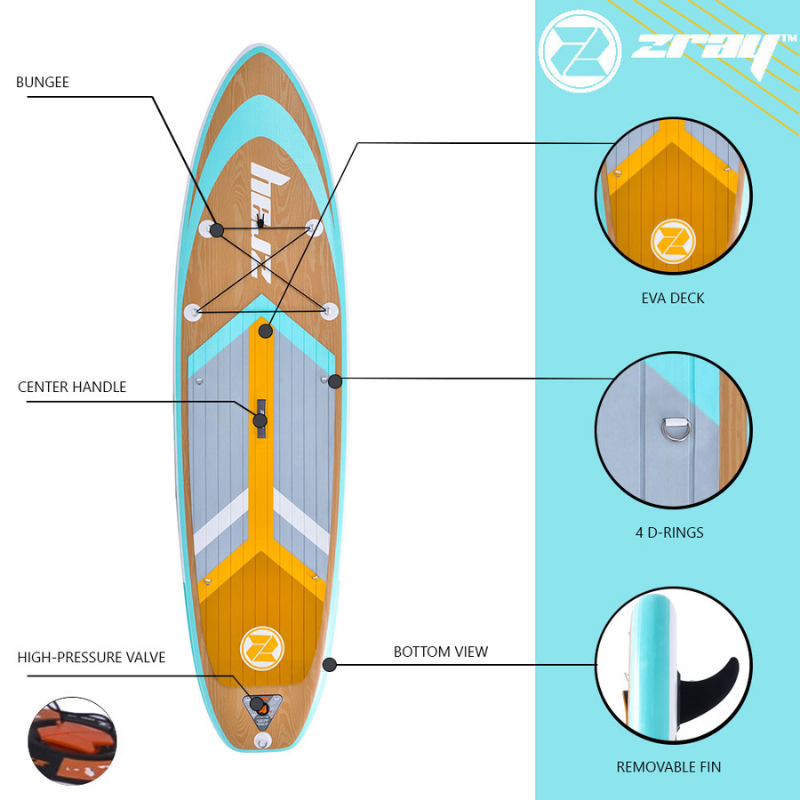 Paddle gonflable Zray Grain 10'8"