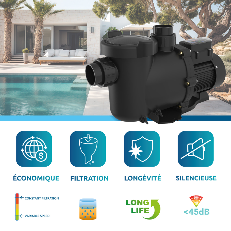 Pompe de filtration Poolex Onduline à vitesse variable