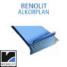 Liner PVC armé 150/100e Uni avec vernis Alkorplan gris clair