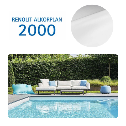 Liner PVC armé 150/100e Uni avec vernis Alkorplan
