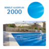 Liner PVC armé 150/100e Uni avec vernis Alkorplan Bleu adriatique