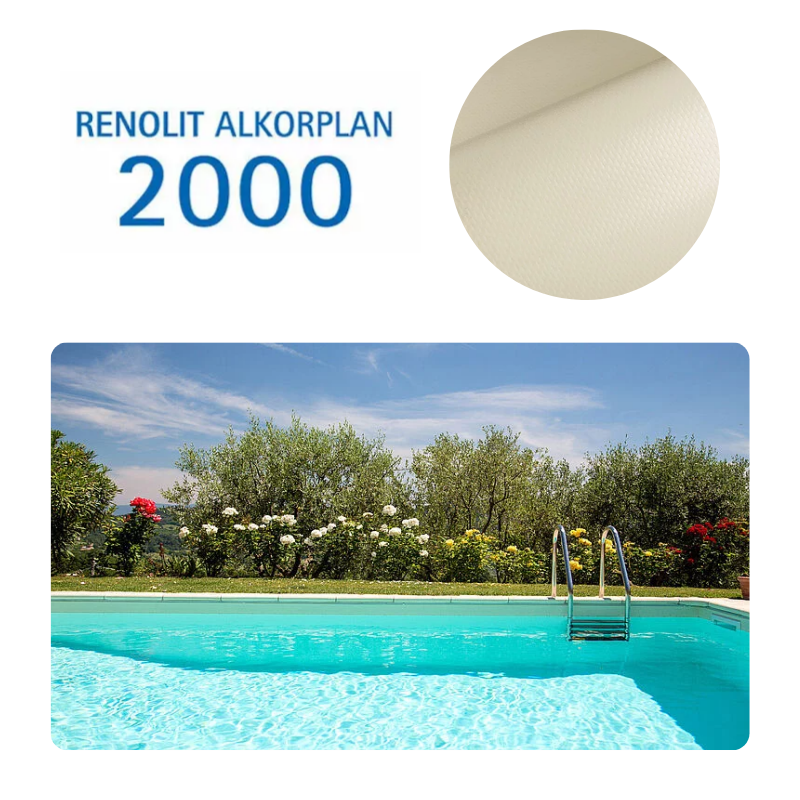 Liner PVC armé 150/100e Uni avec vernis Alkorplan Sable
