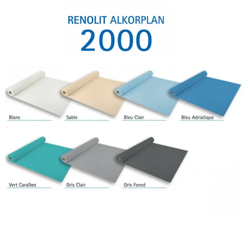 Liner PVC armé 150/100e Uni avec vernis Alkorplan Sable