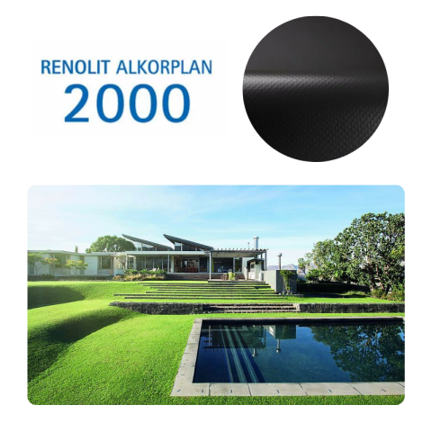 Liner PVC armé 150/100e Uni avec vernis Alkorplan Sable