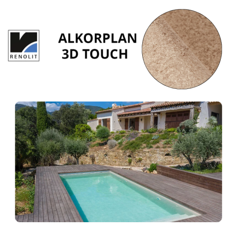 Liner PVC armé 200/100e verni imprimé ALKORPALN 3000 3D TOUCH Sublime