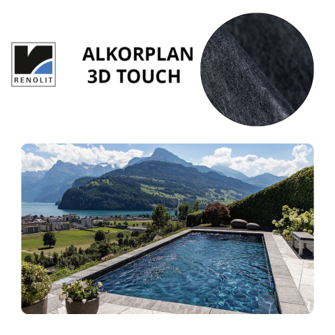 Liner PVC armé 200/100e verni imprimé ALKORPALN 3000 3D TOUCH Elégance