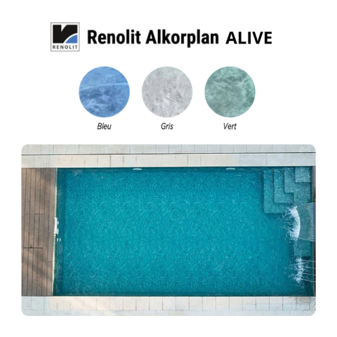 Liner PVC armé 165/100e Renolit Alkorplan Alive