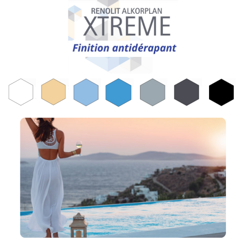 Liner PVC armé uni Alkorplan Xtreme antidérapant 