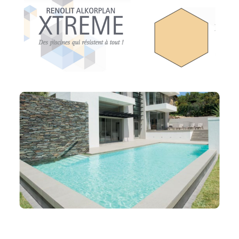 Liner PVC armé uni Alkorplan Xtreme antidérapant 