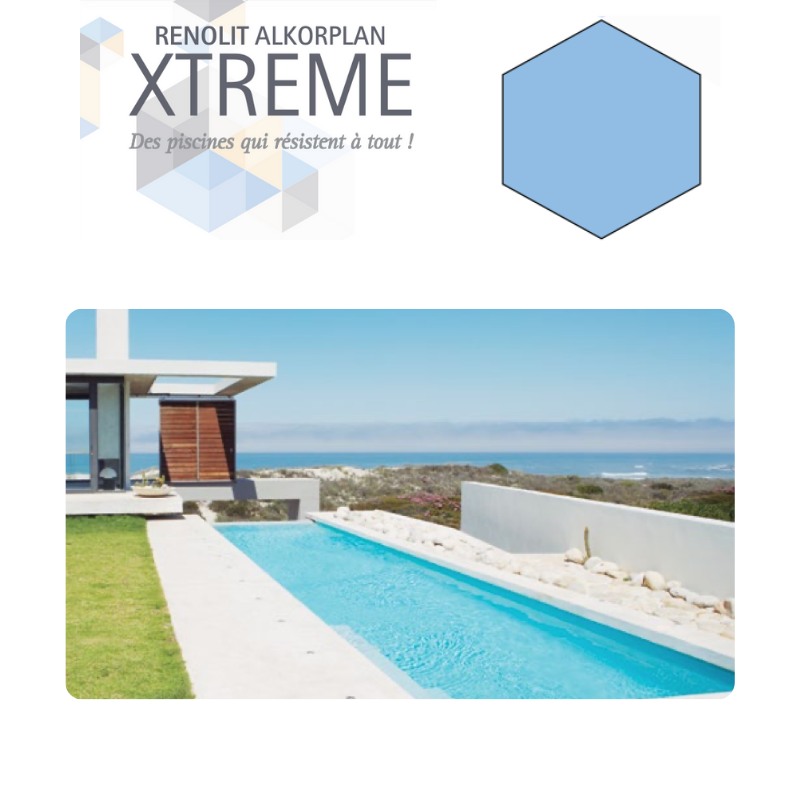 Liner PVC armé uni Alkorplan Xtreme antidérapant 